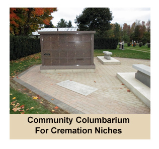 Picture of a Community Columbarium Used For Cremation Niches - Designed and Constructed by Rome Monument