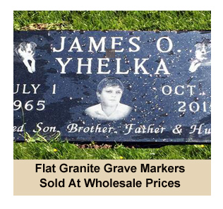 Wholesale Flat, Flush and Lawn Level Granite Gravemarkers
