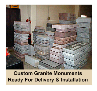 Wholesale Monuments in Warehouse Ready for Delivery and Installation