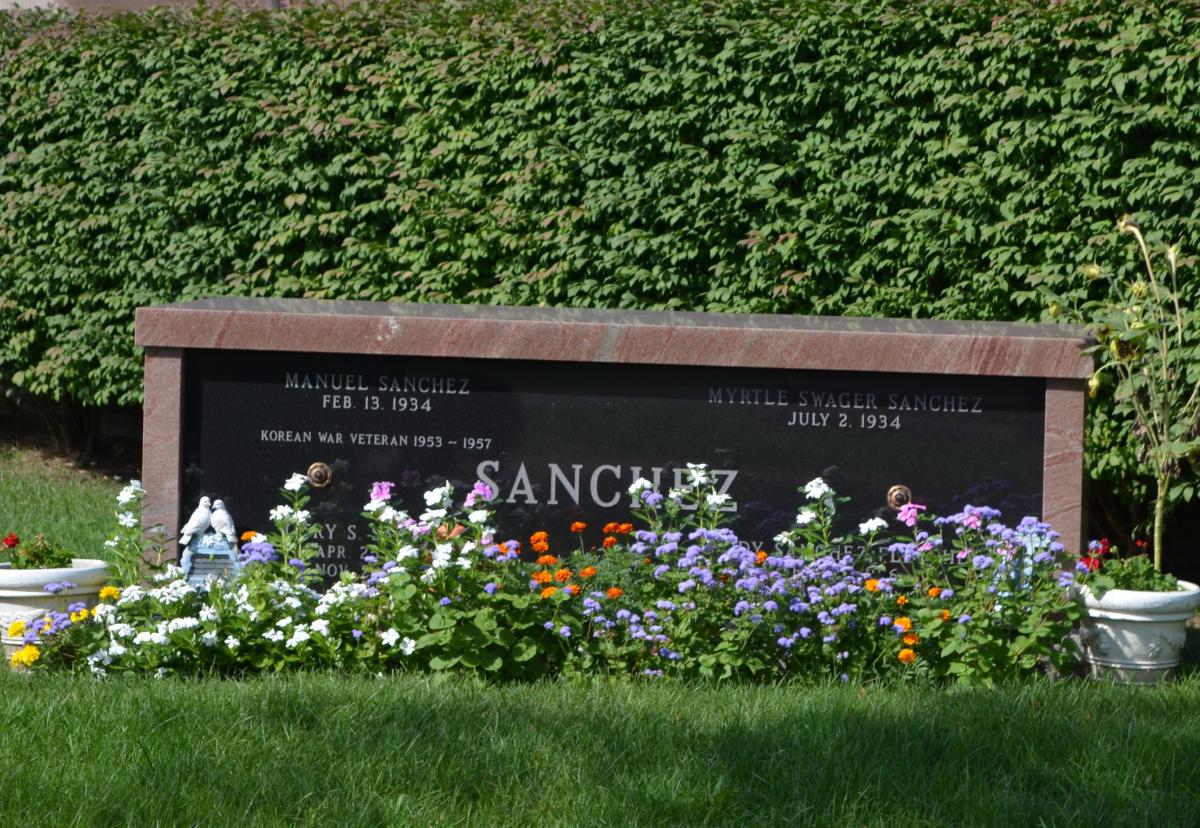 2 Crypt High Quality Granite Mausoleum Completely Custom Designed By Vince Dioguardi Of Rome Monument For Mr. and Mrs. Sanchez