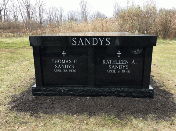 Buy An In-Stock Pre-Assembled Black Granite Mausoleum - Prices for a high quality black granite mausoleum from Rome Monument start at $25,000.