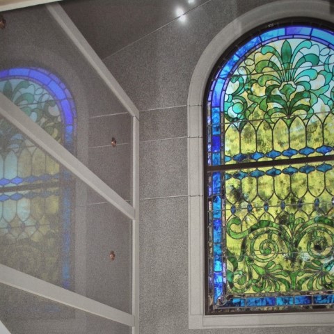 American mausoleum design styles include traditional stained glass March 18 2023