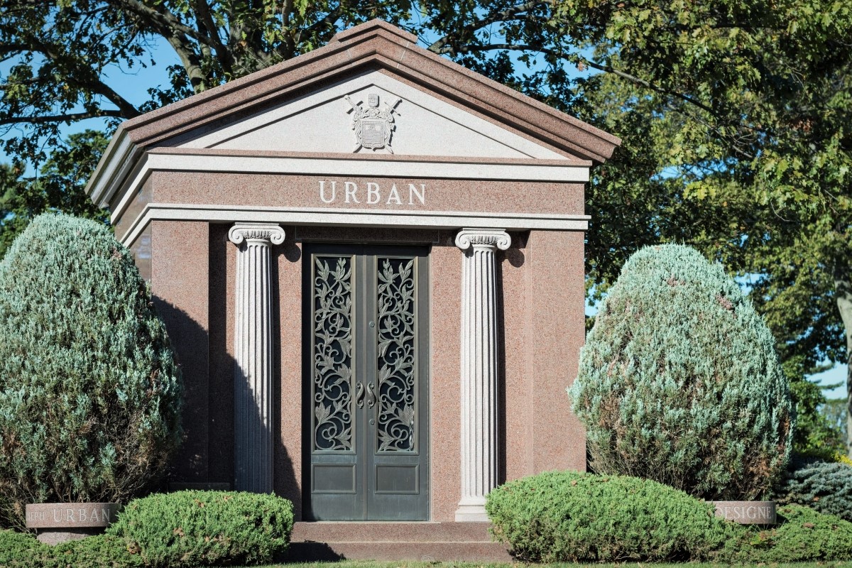 Burial Crypts can be placed side-by-side, front and back, or stacked on top of each other in 2-crypt mausoleums, 3-crypt, 4-crypt, 8-crypt, or other multi-crypt family lawn style mausoleums.  03-17-23 - Rome Monument