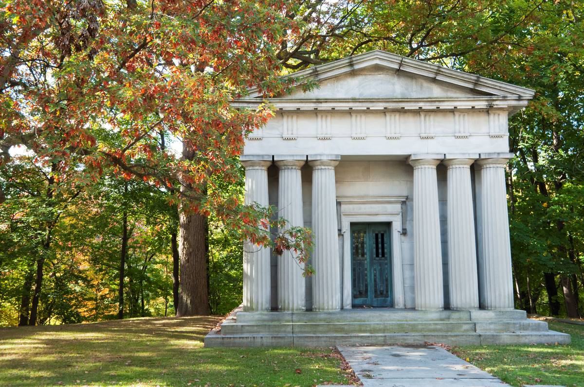Call Vince Dioguardi at 724-770-0100 or email him to schedule the design, construction, shipping, delivery and installation of a granite mausoleum in the US.