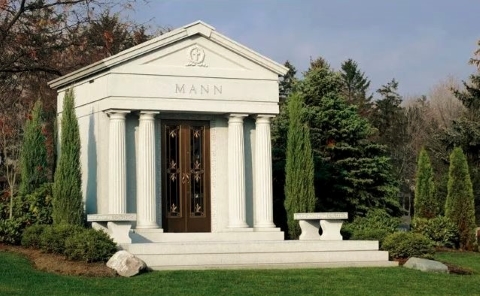 Today, the most popular mausoleum architectural design style is Classical Revival, which typically features stately columns, artistic pediments and sculpted statues. Based on Greek and Roman architecture, Classical Revival style mausoleums have perfect proportions, harmony, symmetry, and feature triangular pediments and tall columns supporting horizontal beams.