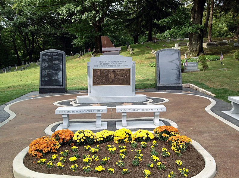 In 2013, Rome Monument was proud to coordinate the design, placement and engraving of the Tuskegee Airmen Monument located in the Sewickley Cemetery.