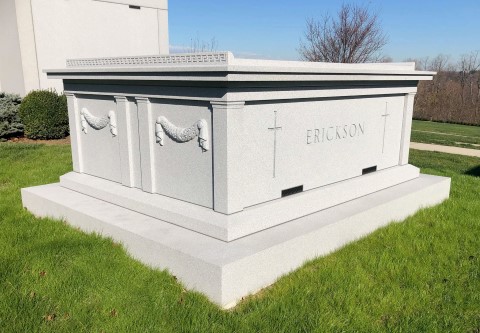 Private family mausoleums include above ground burial vaults that hold just one crypt or two crypts, to mausoleum buildings that can house dozens of crypts and urns. March 18 2023 Rome Monument