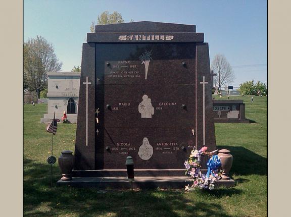 Rome Monument installs above ground burial vaults like the one pictured here, in cemeteries throughout the United States