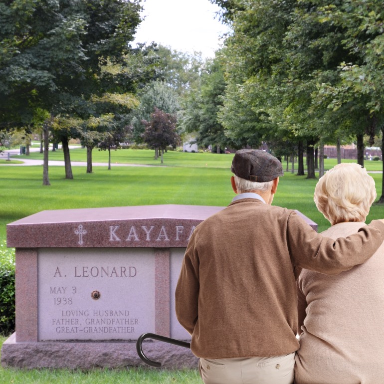 Small Two Crypt Private Mausoleum Designed For Couple - Price: $26,500.00 Plus Costs For Foundation, Delivery (US Only), Installation And Cemetery Fees. March 31 2023 Rome Monument