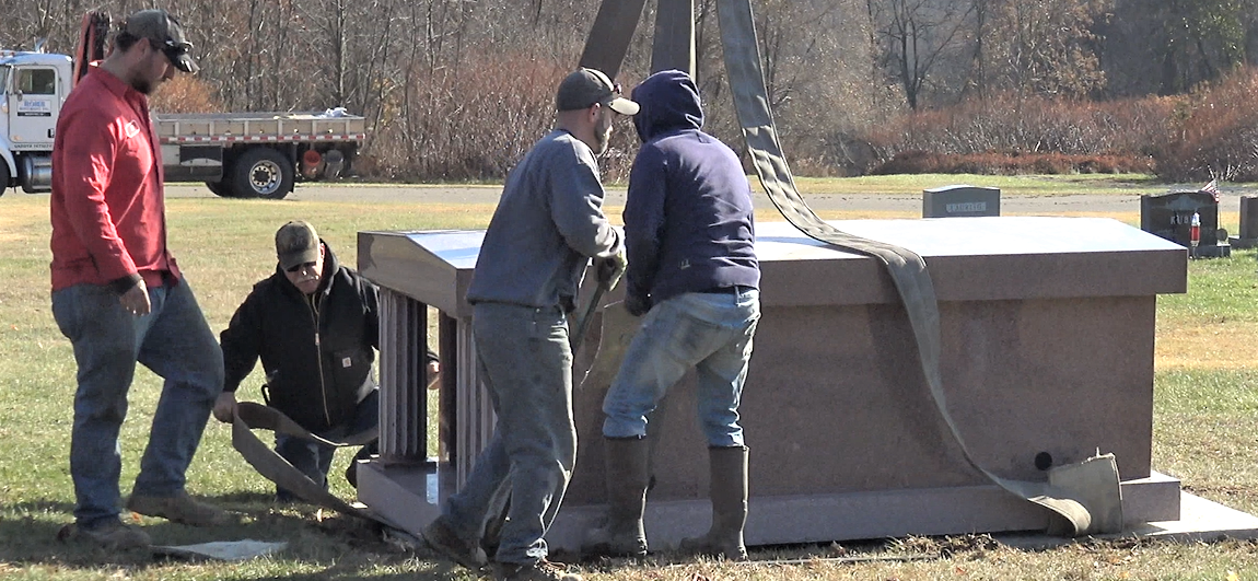Watch Rome Monument Install A 2 Crypt Mausoleum In A Cemetery YouTube Video March 21 2023