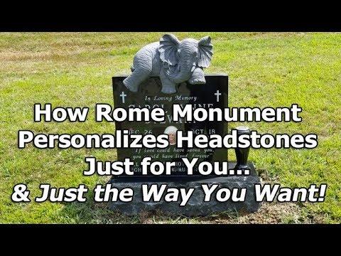 Embedded thumbnail for How Rome Monument Crafts Personalized Custom Headstones